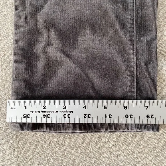JAG High-Rise Straight Leg Pull-On Stretch Corduroy Pant in Gray - Size 8 - Picture 10 of 16